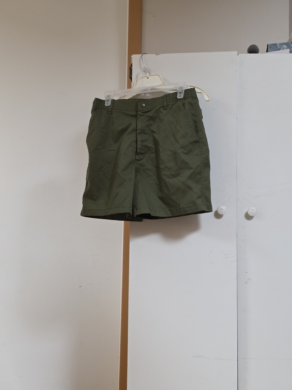 Olive Green Cargo Shorts